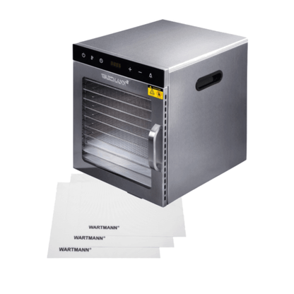 Wartmann Voedseldroger Set – WM 2110 Dehydrator (10 laags) – 3 Siliconen Bakmatten
